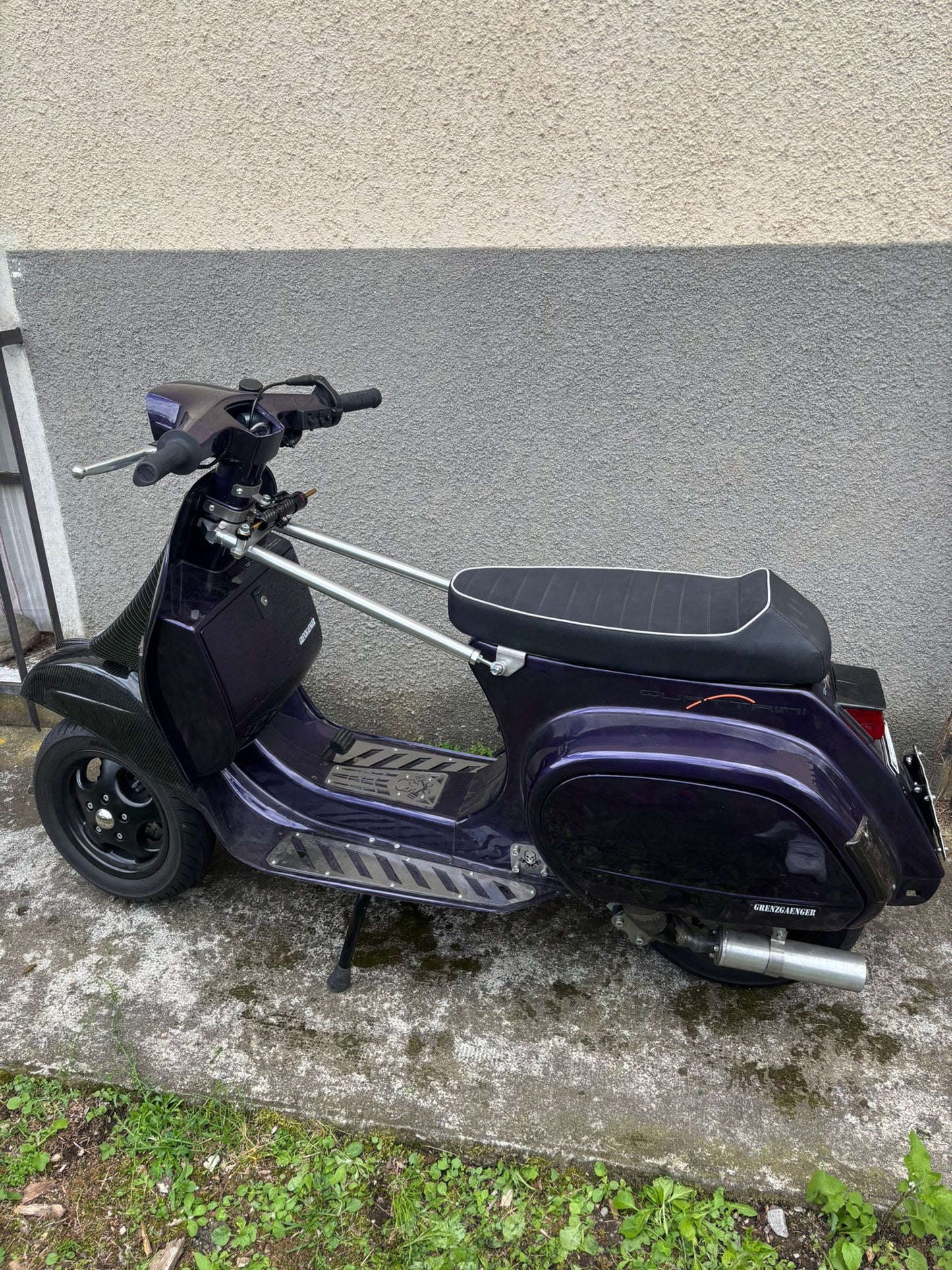 Barra di rinforzo DOPPIA senza forare il telaio per VESPA PK