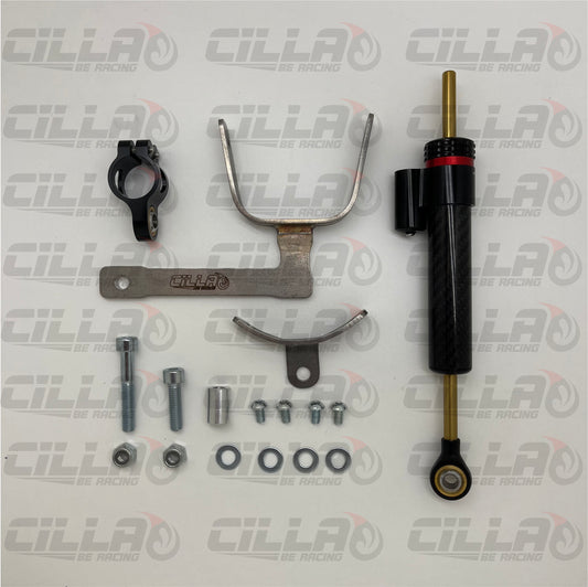 KIT ammortizzatore di sterzo CARBON LOOK 2.0 per VESPA SMALL