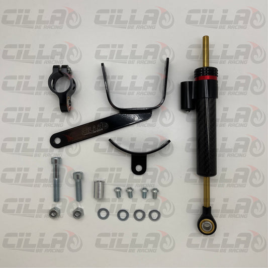 KIT ammortizzatore di sterzo CARBON LOOK 1.0 per VESPA SMALL