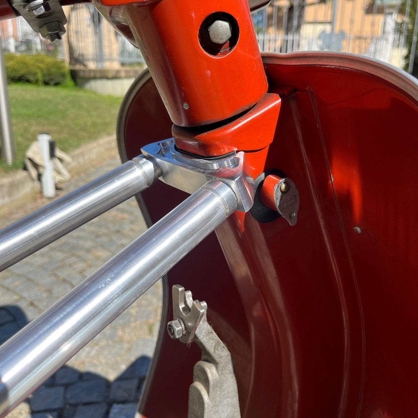 Barra di rinforzo DOPPIA senza forare il telaio per VESPA SPECIAL