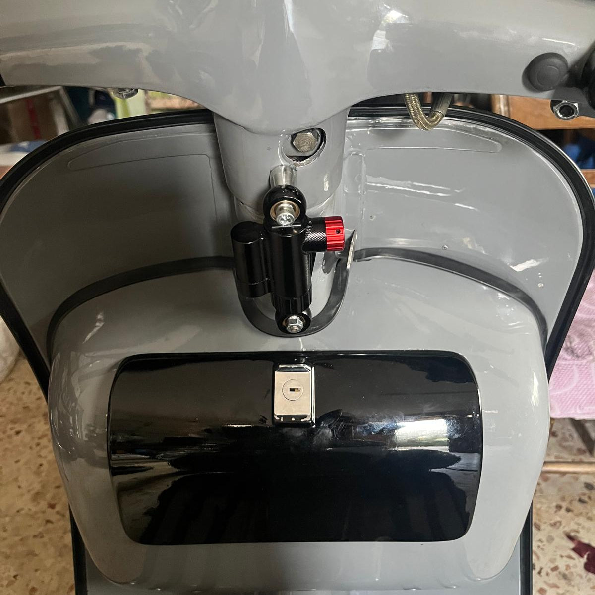 KIT ammortizzatore di sterzo per VESPA SHORT version silver