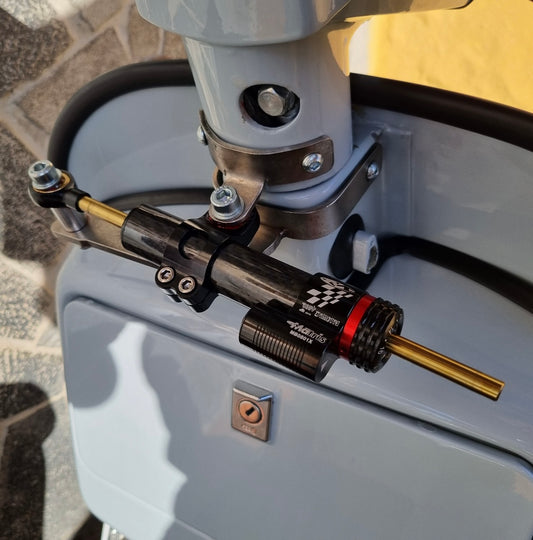 KIT ammortizzatore di sterzo CARBON LOOK 2.0 per VESPA PK