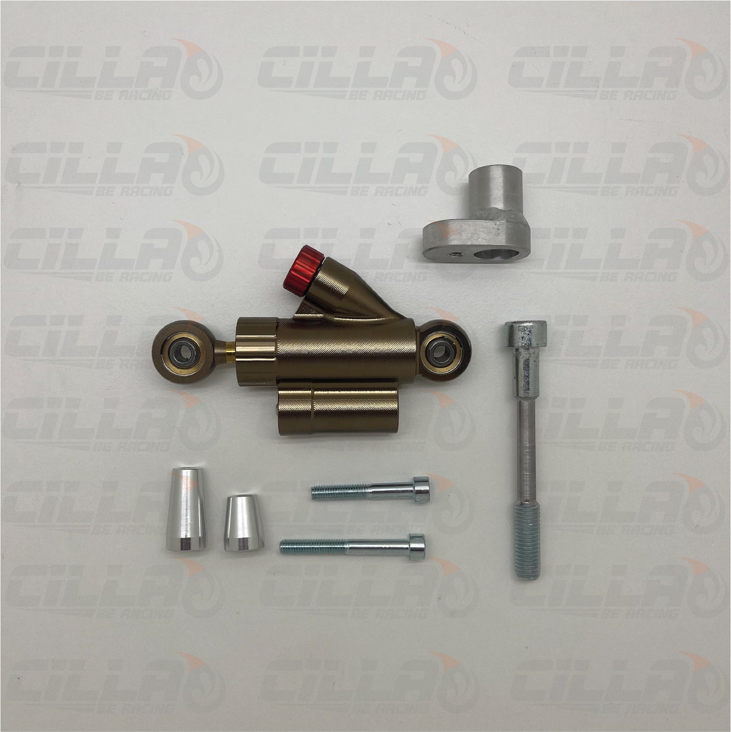 Kit ammortizzatore di sterzo SHORT senza forare il manubrio VESPA - COPPER