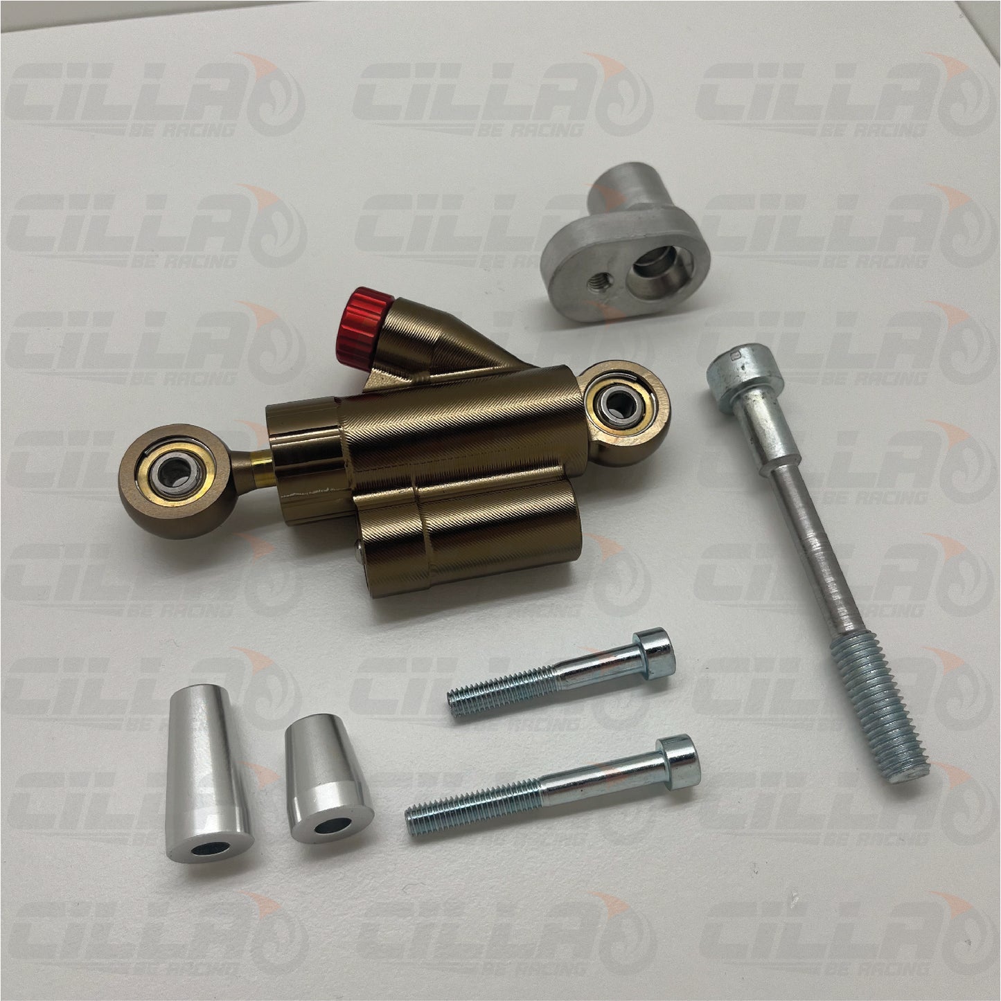 Kit ammortizzatore di sterzo SHORT senza forare il manubrio VESPA - COPPER