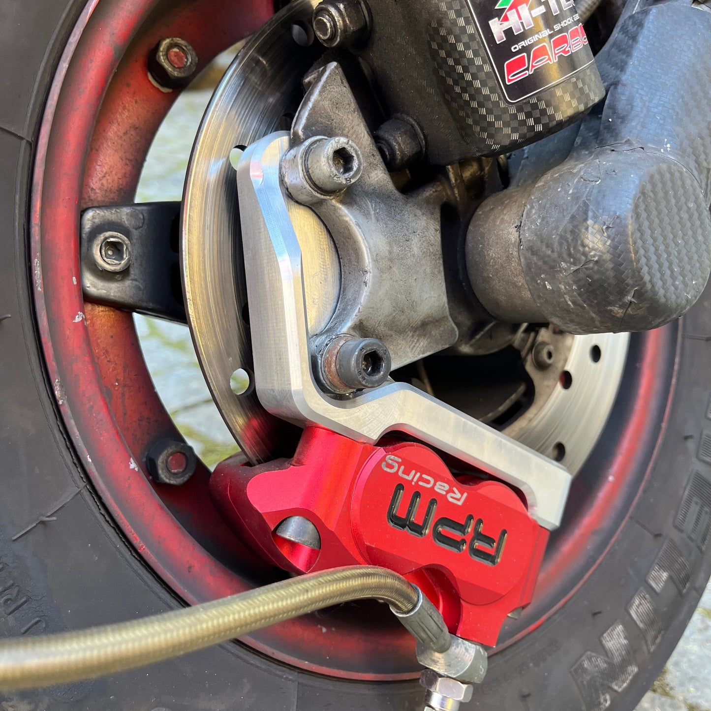 Supporto pinza radiale su freno a disco originale per VESPA PX / LML