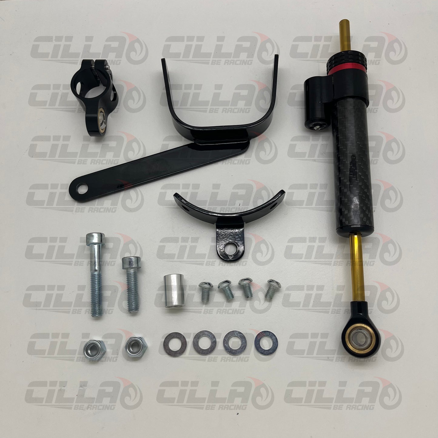 KIT ammortizzatore di sterzo CARBON LOOK 1.0 per VESPA PK