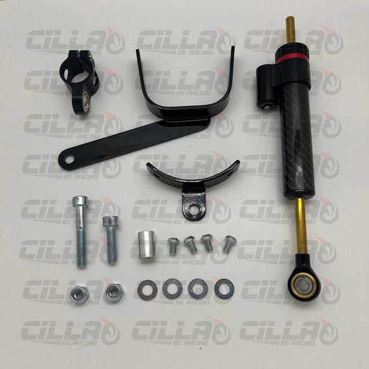 KIT ammortizzatore di sterzo CARBON LOOK 1.0 per VESPA PK