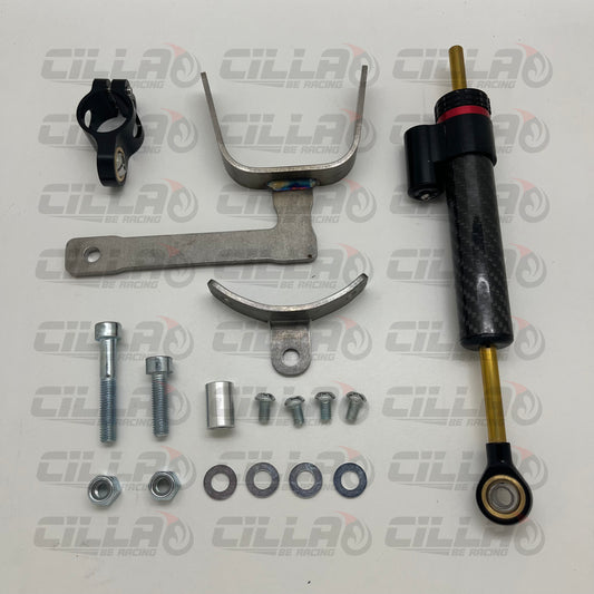KIT ammortizzatore di sterzo CARBON LOOK 2.0 per VESPA 50-SPECIAL-ET3