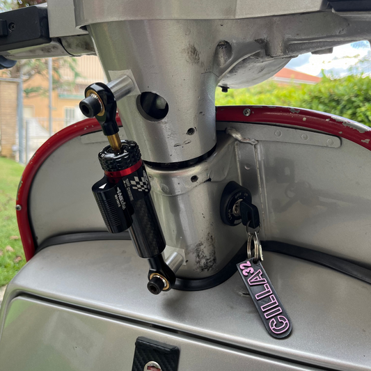 KIT ammortizzatore di sterzo per VESPA MID version carbon