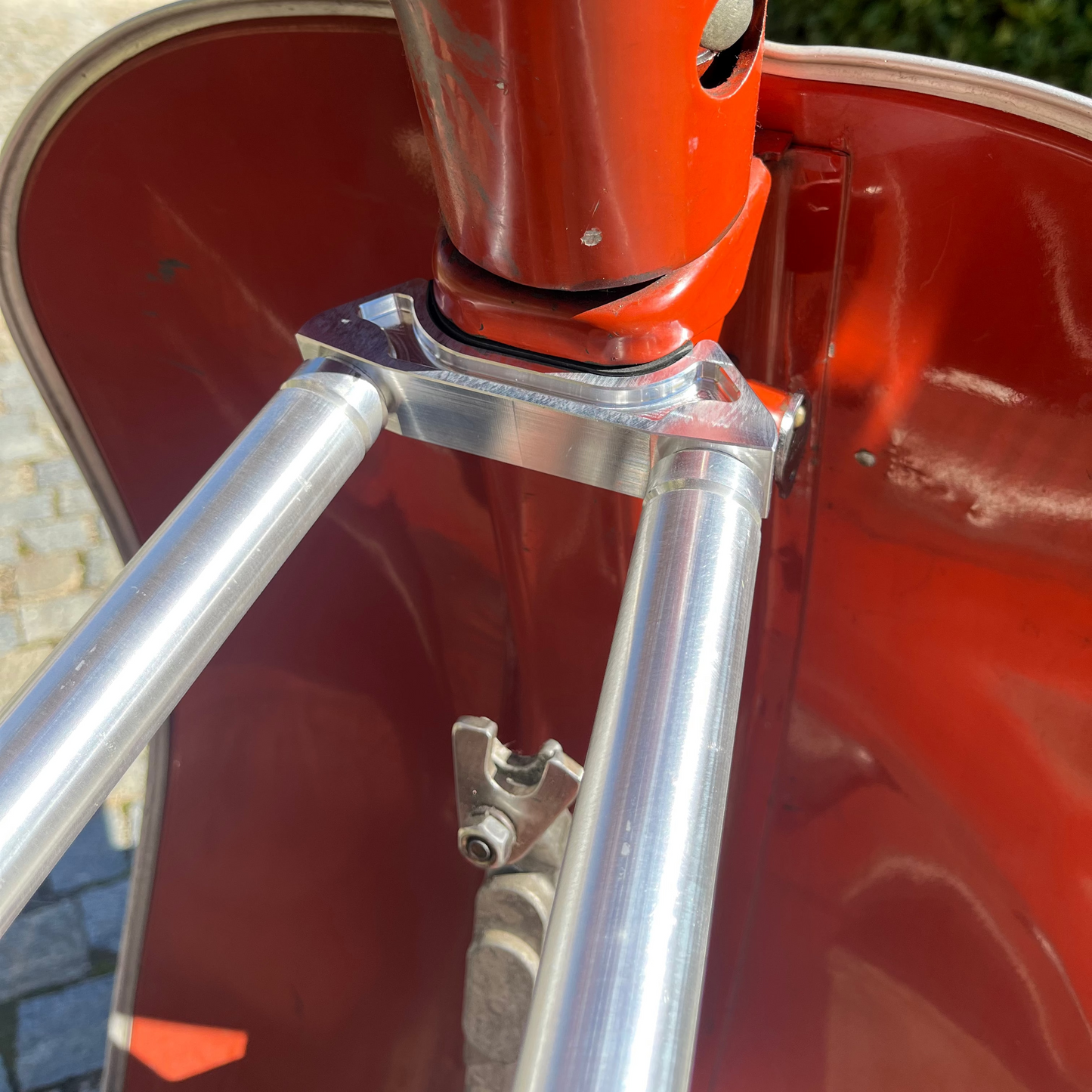 Barra di rinforzo DOPPIA senza forare il telaio per VESPA SPECIAL